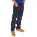 B-Click Workwear Navy 32 Action Work Trousers NWT3864-32