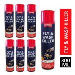 Rentokil Fly & Wasp Killer Spray 300ml - PACK (6) NWT3868P