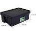 Wham Bam Black Recycled Storage Box 36 Litre NWT3871