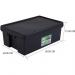 Wham Bam Black Recycled Storage Box 36 Litre - PACK (120) NWT3871P