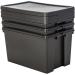 Wham Bam Black Recycled Storage Box 62 Litre - PACK (100) NWT3873P