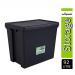 Wham Bam Black Recycled Storage Box 92 Litre NWT3874
