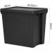 Wham Bam Black Recycled Storage Box 92 Litre - PACK (90) NWT3874P