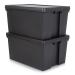 Wham Bam Black Recycled Storage Box 96 Litre NWT3875