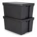 Wham Bam Black Recycled Storage Box 96 Litre - PACK (60) NWT3875P