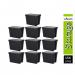 Wham Bam Black Recycled Storage Box 154 Litre - PACK (48) NWT3877P