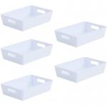 Wham White Rectangular Studio Basket 4.01 2 Litre NWT3879