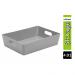 Wham Grey Rectangular Studio Basket 4.01 2 Litre NWT3881