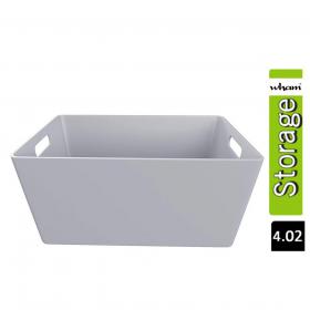 Wham Grey Rectangular Studio Basket 4.02 3.9 Litre NWT3884