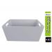 Wham Grey Rectangular Studio Basket 4.02 3.9 Litre NWT3884