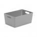 Wham Grey Rectangular Studio Basket 4.02 3.9 Litre NWT3884