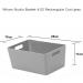 Wham Grey Rectangular Studio Basket 4.02 3.9 Litre NWT3884