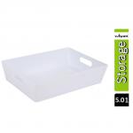 Wham White Rectangular Studio Basket 5.01 6 Litre NWT3885