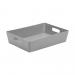 Wham Grey Rectangular Studio Basket 5.01 6 Litre NWT3887