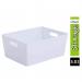 Wham White Rectangular Studio Basket 5.02 11.5 Litre NWT3888