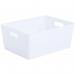 Wham White Rectangular Studio Basket 5.02 11.5 Litre NWT3888