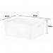 Wham White Rectangular Studio Basket 5.02 11.5 Litre - PACK (462) NWT3888P