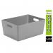 Wham Grey Rectangular Studio Basket 5.02 11.5 Litre NWT3890