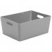 Wham Grey Rectangular Studio Basket 5.02 11.5 Litre NWT3890