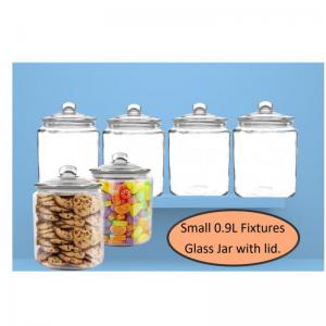 Fixtures Glass Biscotti Biscuit Storage Jar 0.9 Litre NWT3898