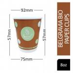 Belgravia 8oz Bio Double Walled Cups 25s - PACK (20) NWT3925P