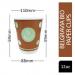 Belgravia 12oz Biodegradable Double Walled Cups 25s NWT3927