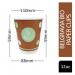 12oz Belgravia Biodegradable Double Walled Cups (25s) NWT3927