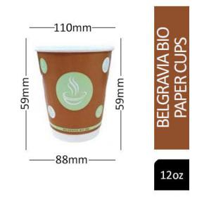 Belgravia 12oz Biodegradable Double Walled Cups 25s - PACK (20) NWT3927P