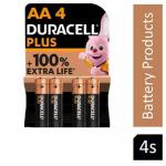 Duracell AA Plus Battery Pack 4s NWT3973