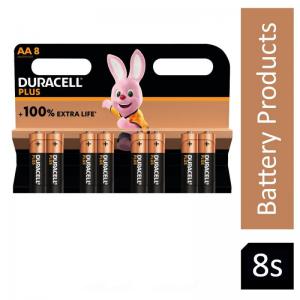 Duracell AA Plus 100 Battery Pack 8s NWT3975