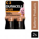 Duracell C Sized Plus Batteries CDUR+ Pack 2 NWT3979