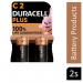 Duracell C Sized Plus Batteries CDUR+ Pack 2 NWT3979