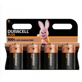 Duracell Plus D Battery (Pack of 4) NWT3980