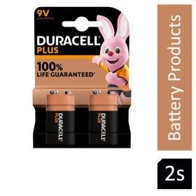 Duracell Plus Battery 9V (Pack of 2) 81275459 NWT3981