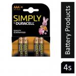 Duracell AAA Simply Battery Pack 6s NWT3988