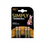 Duracell  AAA Simply Battery Pack 4s