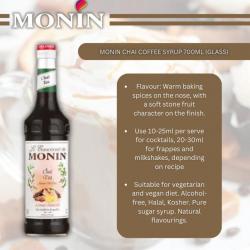 MONIN Chai Cocktail Syrup 700ml (Glass Bottle) NWT4004