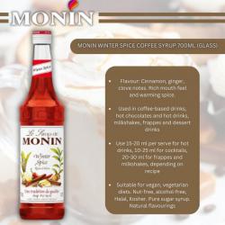 Monin Winter Spice Coffee Syrup 700ml