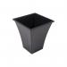 Wham Black Square Metallica Planter 23cm H307 NWT4038