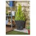 Wham Black Square Metallica Planter 23cm H307 NWT4038