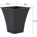 Wham Black Square Metallica Planter 28cm H308 NWT4041