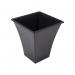 Wham Black Square Metallica Planter 28cm H308 NWT4041