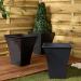 Wham Black Square Metallica Pot 28cm H308 NWT4041