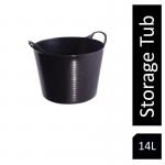 Gorilla Flexi Tub Black Recycled 14 Litre NWT4046