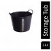 Gorilla Flexi Tub Black Recycled 14 Litre NWT4046