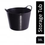 Gorilla Flexi Tub Black Recycled 38 Litre NWT4048