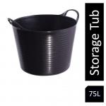 Red Gorilla Tubtrug Black Recycled Tub Extra Large 75 Litre NWT4049