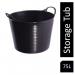 Red Gorilla Tubtrug Black Recycled Tub Extra Large 75 Litre NWT4049