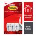 Command 17067 Small Wire Hooks White 3pk NWT4061