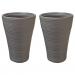 Hereford Taupe 47cm Tall Indoor or Outdoor Planter NWT4085